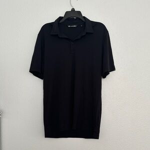 Travis Mathew Men's Black Polo Shirt - Pima Cotton Blend